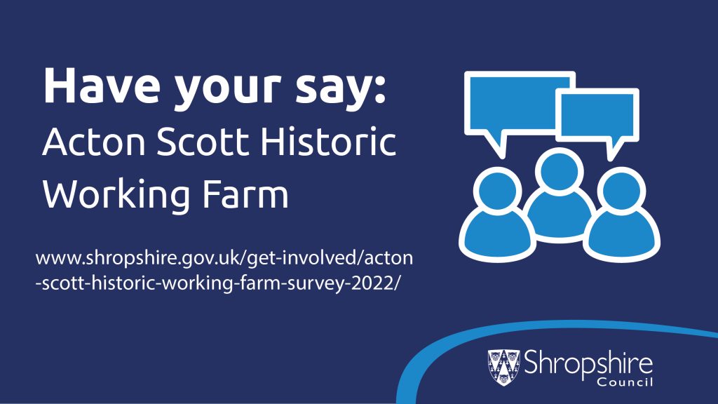 Acton Scott Farm consultation survey graphic
