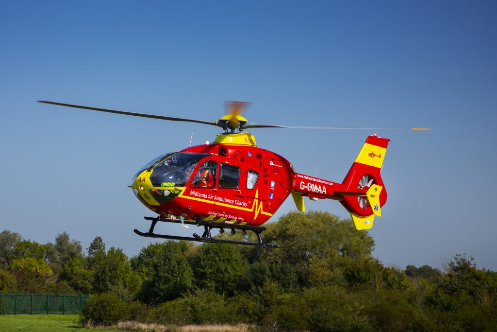 Midlands Air Ambulance Charity helicopter