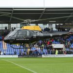 Armed Forces helicopter landing