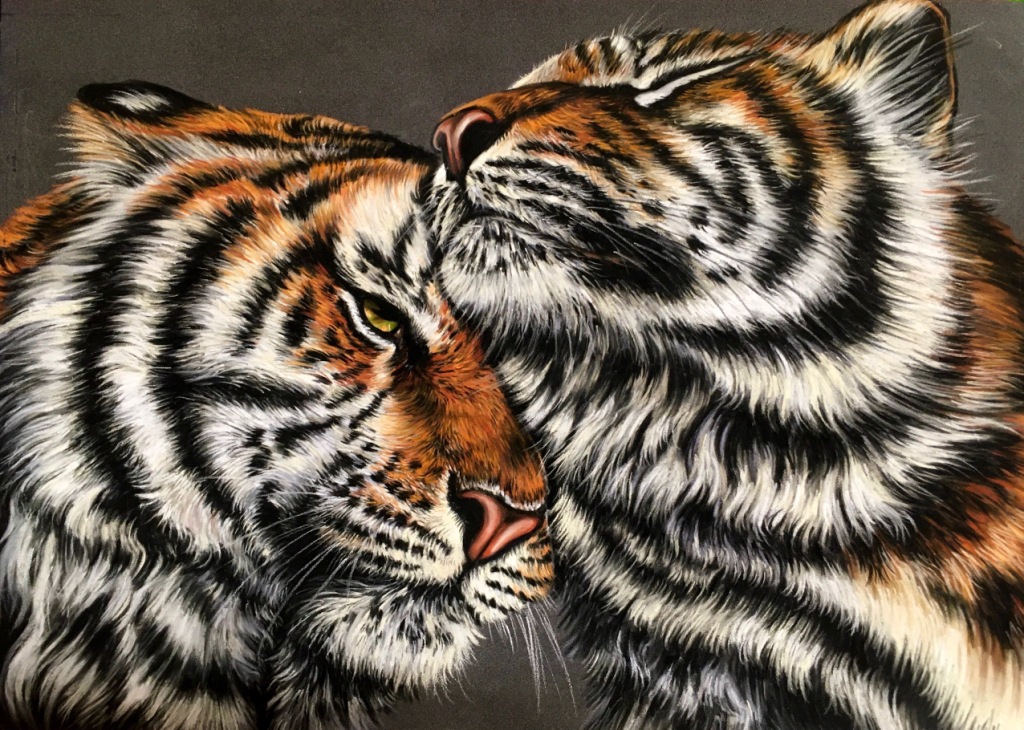 Two Tigers, by triplets Sarah, Rebekah and Rachel