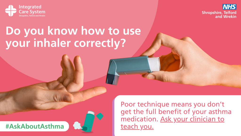 Inhaler use graphic