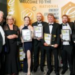 Left to right: Martin Weaver, Managing Director, BidConnecter; Rachel Cole, Commercial Director, BidConnecter;, Abbie Chandler, Head of Finance, BidConnecter; Christopher Davison, Partnerships Manager, BidConnecter; Tim Baldwin, principal affordable warmth and energy efficiency officer, Shropshire Council; Oliver Rothwell, principal affordable warmth and energy efficiency officer, Shropshire Council; and Summer Nunn-Hammond, Head of Operations, BidConnecter.