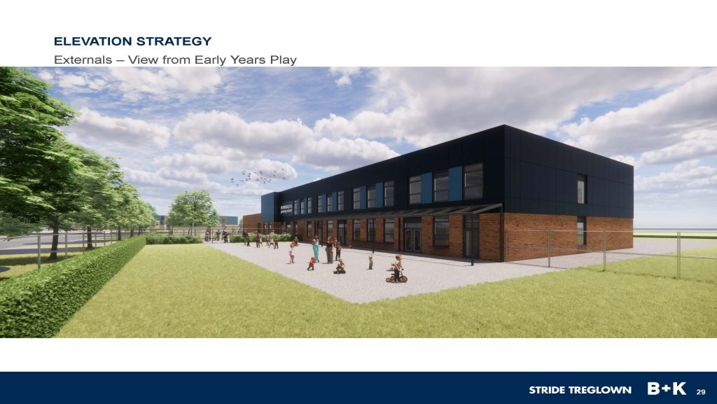 Bowbrook Primary School - elevation strategy mock up