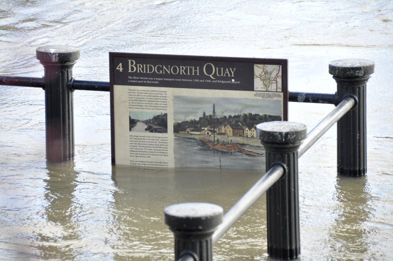 Bridgnorth flooding - Feb 2022