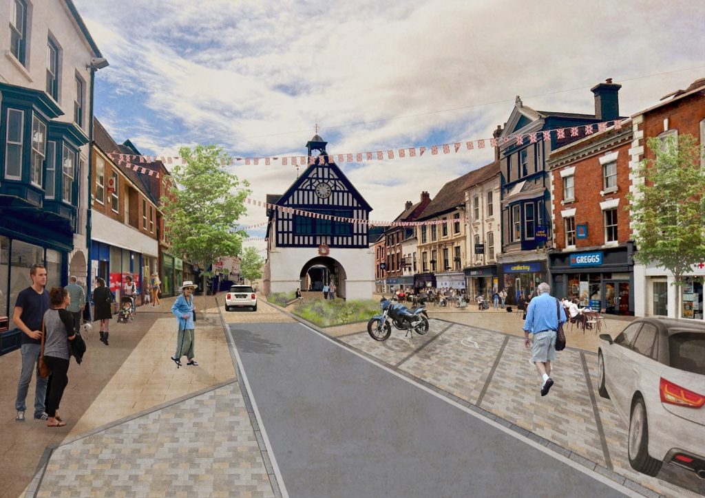 Bridgnorth regeneration - an artist's impression