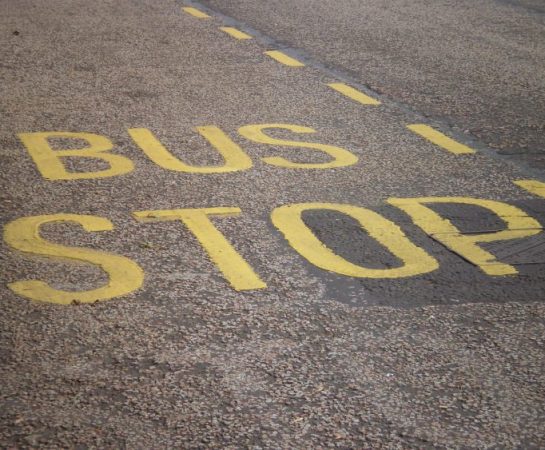 Bus stop markings