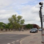 One of the ANPR cameras in place