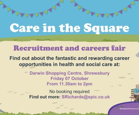 Care in the Square at The Darwin centre, Shrewsbury on 7 October infographic