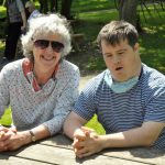 Local carer and cared-for person enjoying activities during Carers Week.