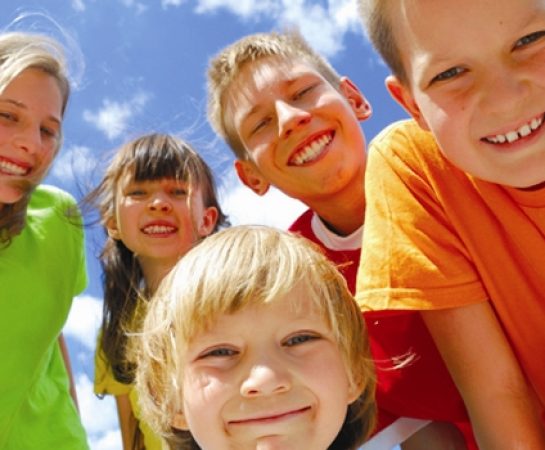 A picture of some children smiling