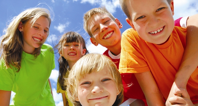 A picture of some children smiling