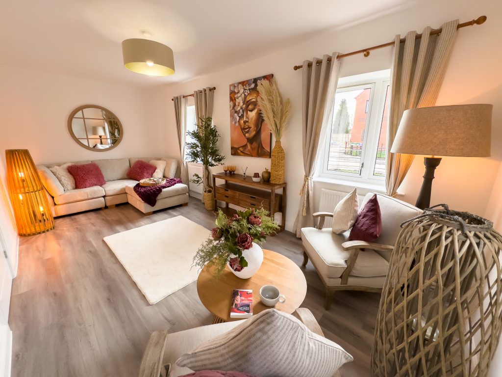 The interior of the show home at Ifton Green