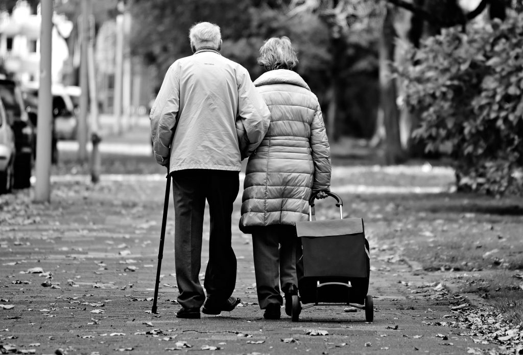 An older couple - Winter Support Service launched