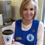 League of Friends compostable cups, Shrewsbury hospital