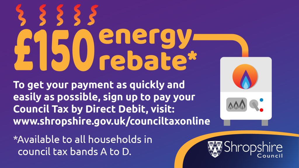 Set Up A Council Tax Direct Debit To Receive Energy Rebate Quickly Shropshire Council Newsroom