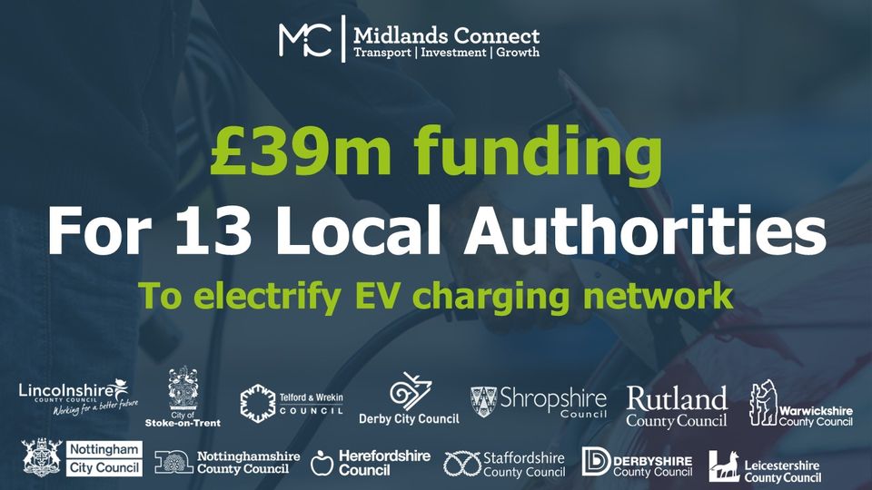 Electric vehicle chargers funding infographic