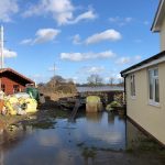 A flooded home in Melverley - February 2022