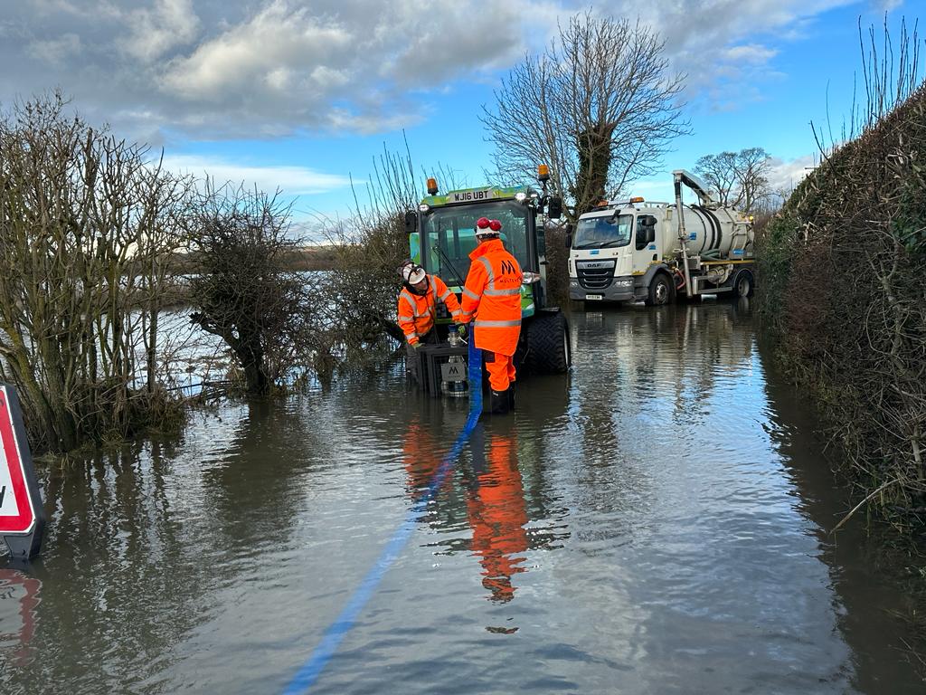 The floods clear-up
