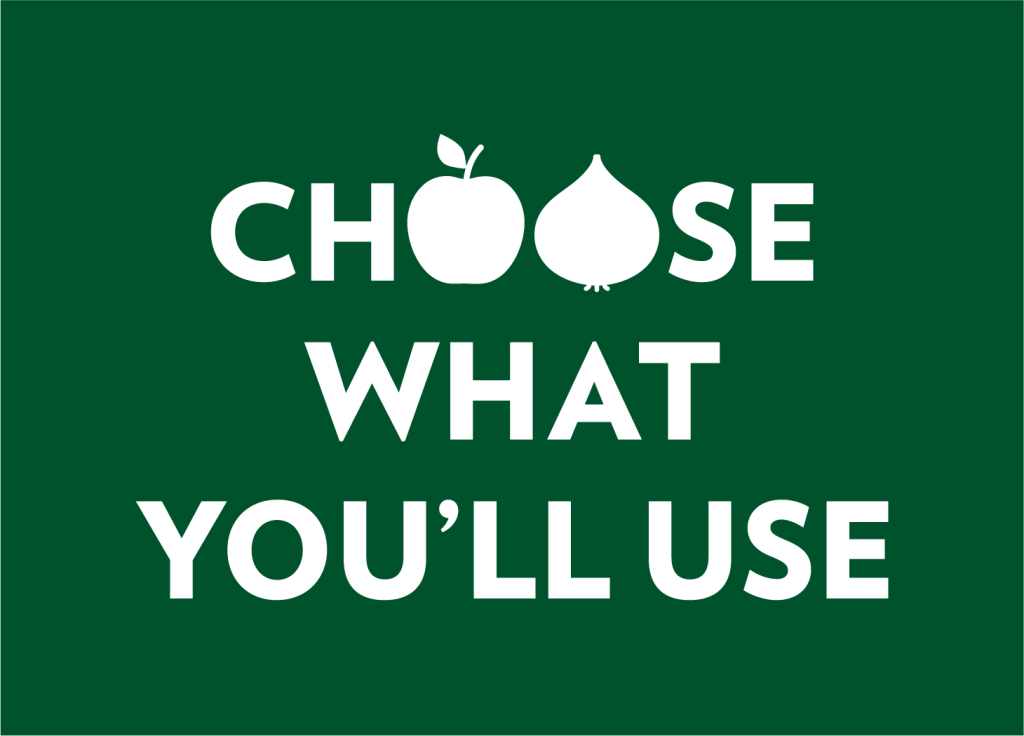 Choose what you'll use logo
