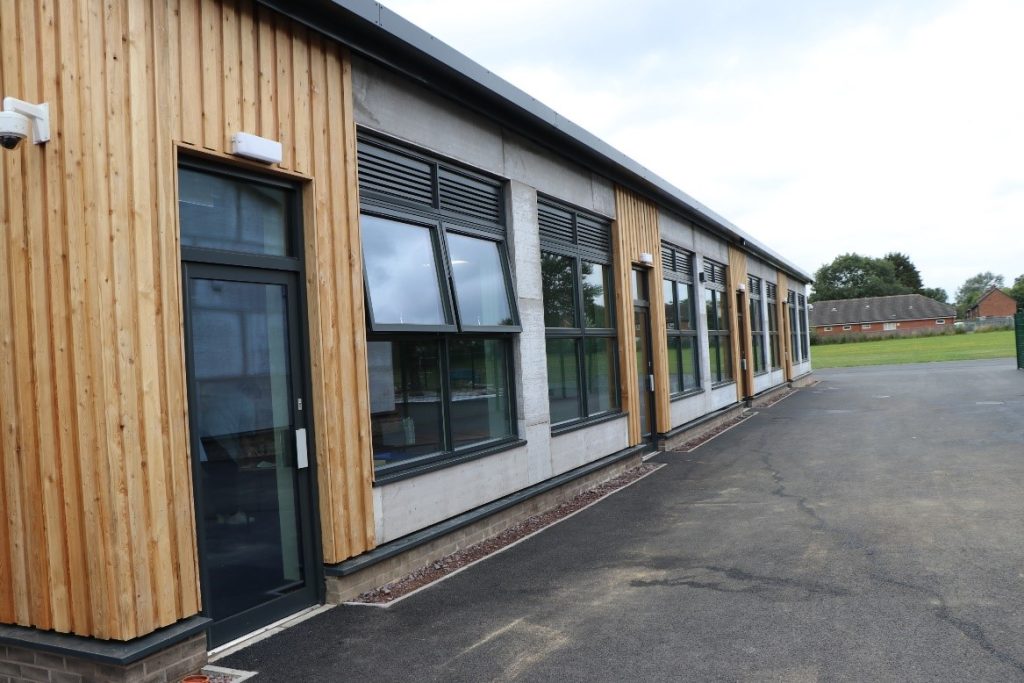 Completed: The first phase of the new build at Harlescott Junior School. Image courtesy of Pave Aways