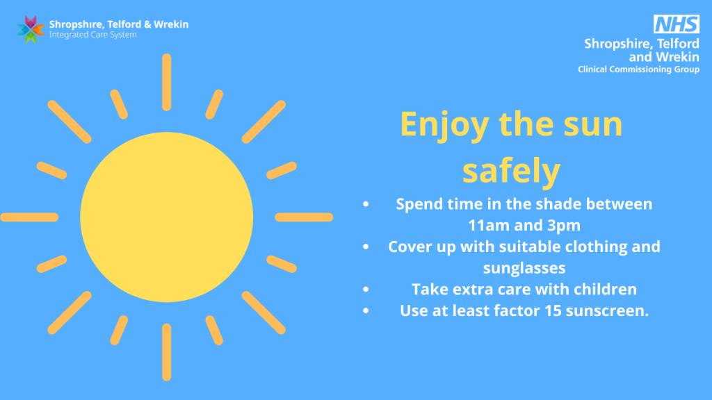 Enjoy the sun safely - infographic