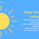 Enjoy the sun safely - infographic