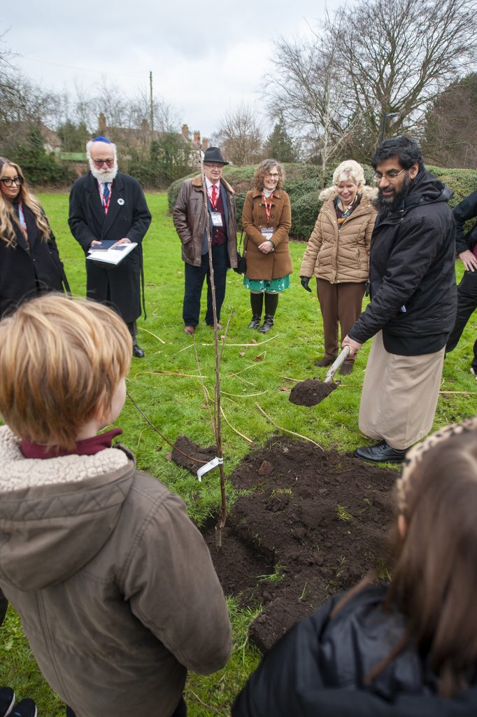Holocaust Memorial Day 27 January 2023 - tree planting by Interfaith Forums at St Leonard's