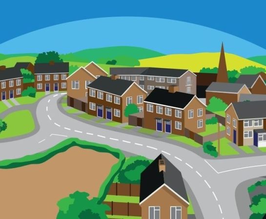 Houses illustration