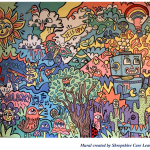 Mural created by Shropshire Care Leavers