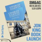 Jon King book launch poster