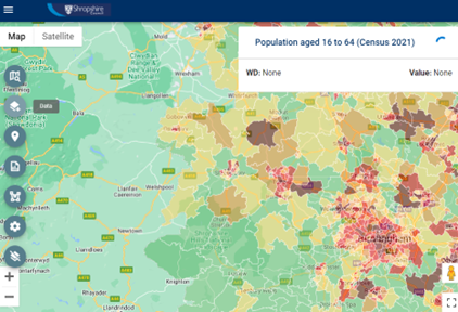 Population map on Local Insights