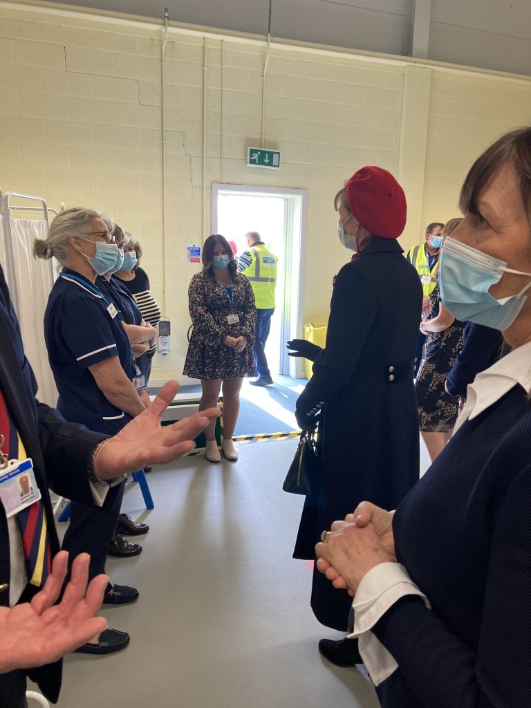 The Lord-Lieutenant meets members of the Vaccination Team