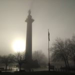 The Column, Shrewsbury in the fog