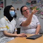 Staff from Radiotherapy Services receive training