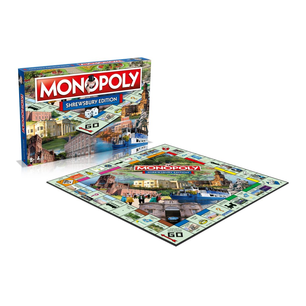 Shrewsbury Monopoly - box and board