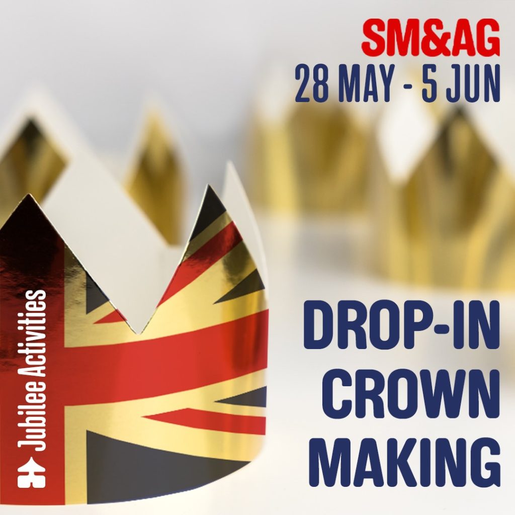 Drop-in crown making at Shrewsbury Museum & Art Gallery, advert