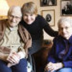 Older people with woman