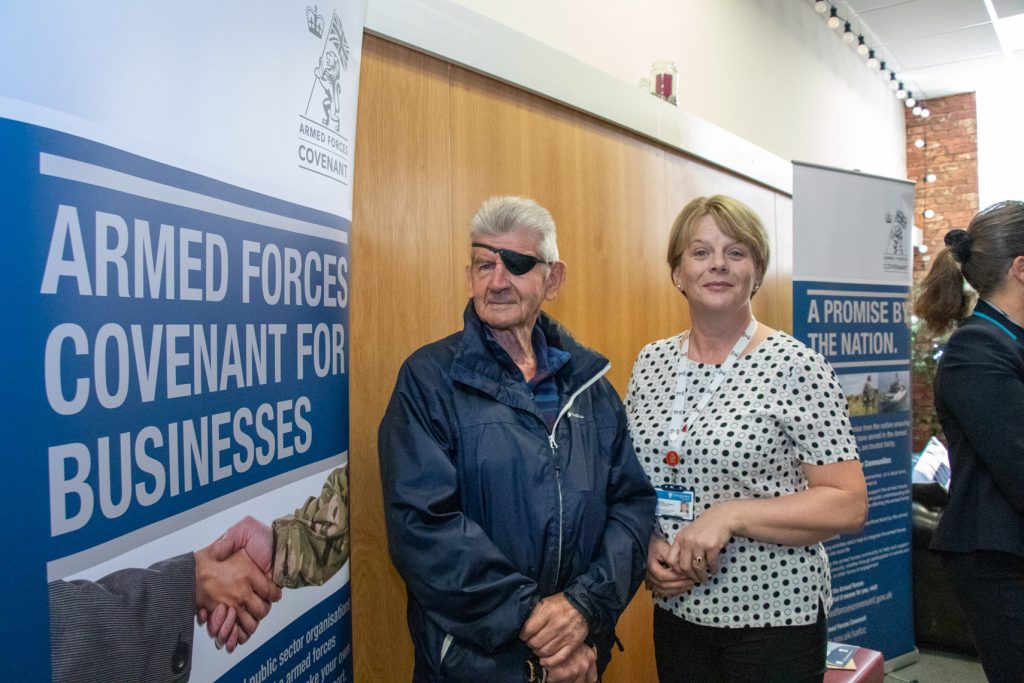 People at Armed Forces Outreach sessions