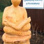 Sculpture at Pontesbury Library