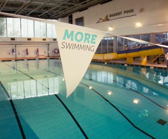 The reopened main pool today