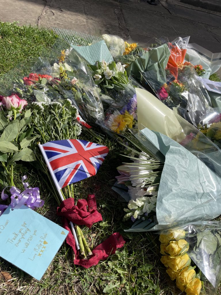 Floral tributes to The Queen