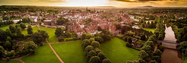 Shrewsbury town view