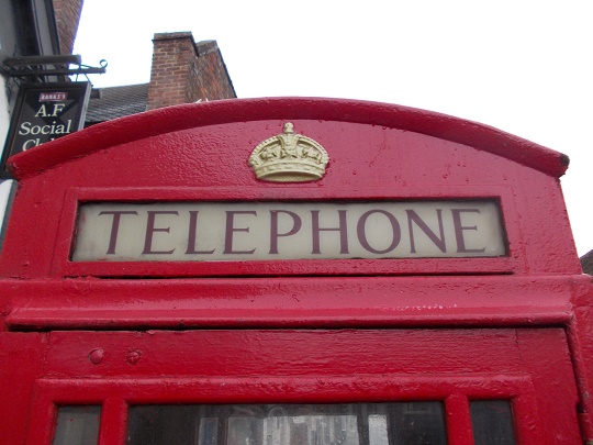 iconic red BT phone box