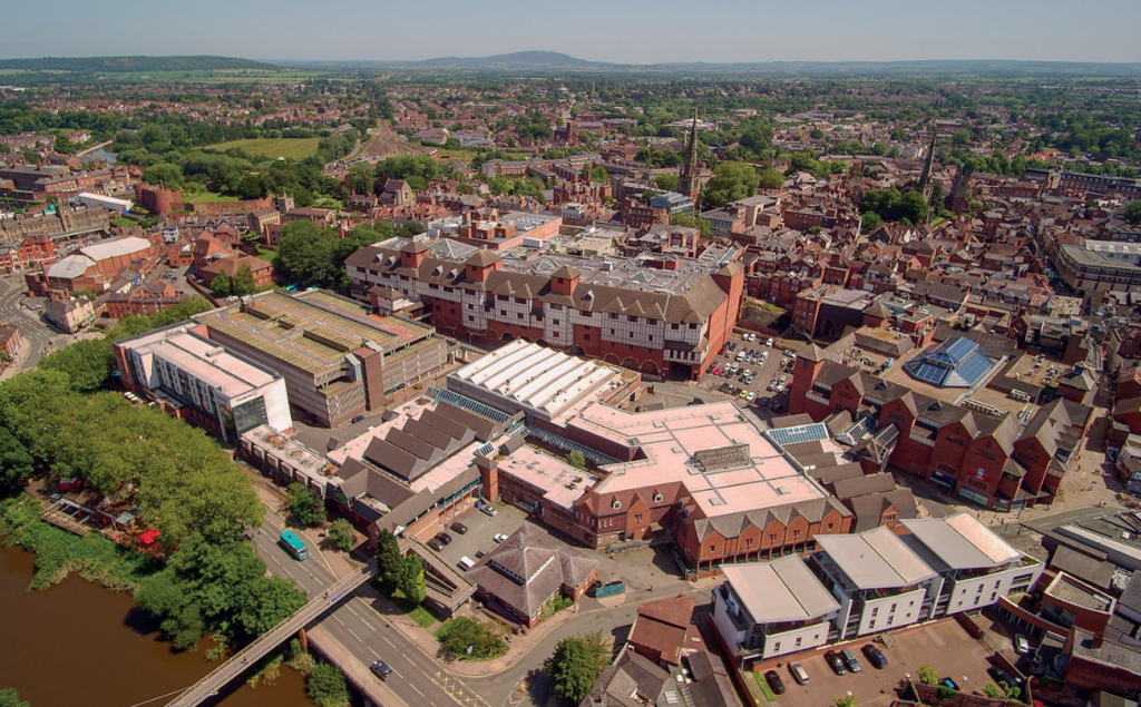 Riverside from the air