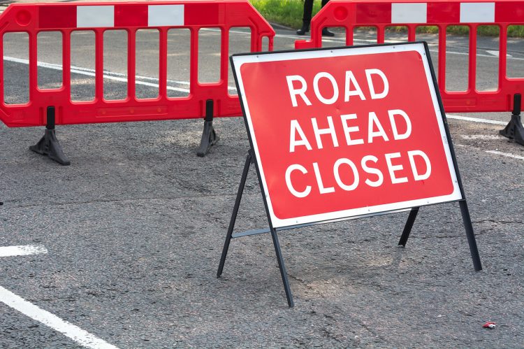 Temporary closure of Farley Road Much Wenlock Shropshire