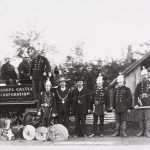 photo of an 1800s fire brigade
