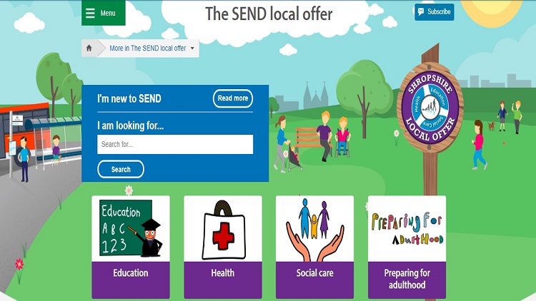 The SEND local offer website