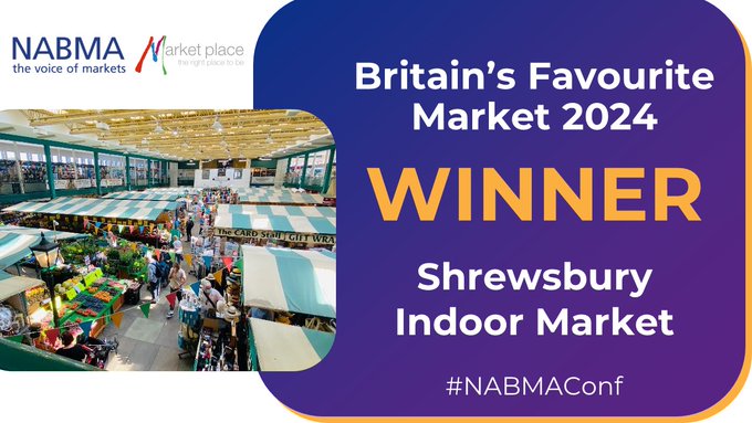 Shrewsbury Market Hall: Britain's Favourite Market 2024 winner logo