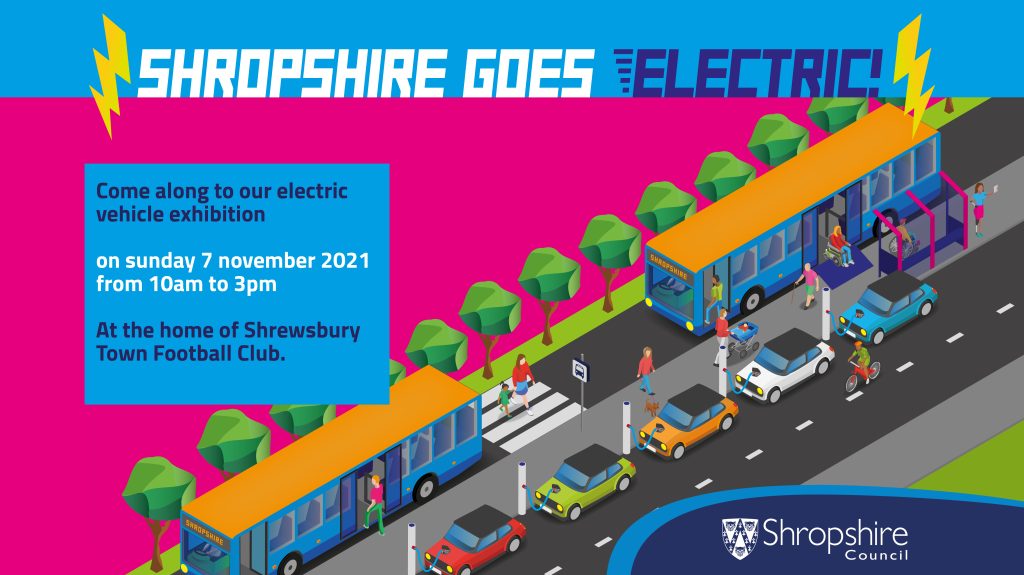 Shropshire goes electric! - on 7 November event infographic