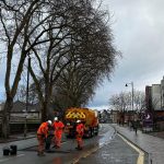 Work continuing on Smithfield Rd, Shrewsbury to get ready for reopening